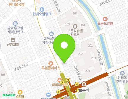 서울특별시 성북구 보문로 124 (보문동1가) 지도