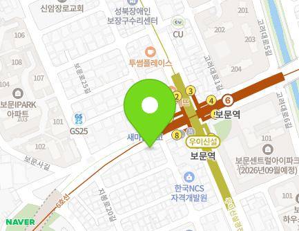서울특별시 성북구 지봉로 178-3 (보문동2가) 지도