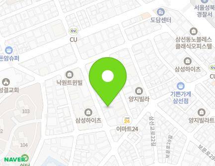 서울특별시 성북구 삼선교로20길 27 (삼선동5가, (사)천주교사회교정사목위원회) 지도