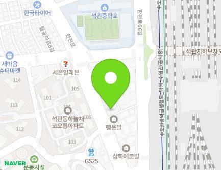 서울특별시 성북구 한천로 512 (석관동, 행운빌) 지도