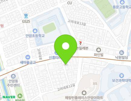 서울특별시 성북구 고려대로 34-3 (안암동2가) 지도