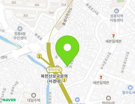 서울특별시 성북구 보국문로22길 5 (정릉동) 지도