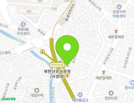 서울특별시 성북구 보국문로22길 4 (정릉동) 지도