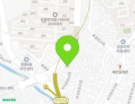 서울특별시 성북구 보국문로24길 15 (정릉동) 지도