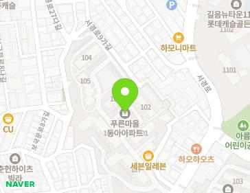 서울특별시 성북구 서경로 31 (정릉동, 푸른마을동아아파트) 지도