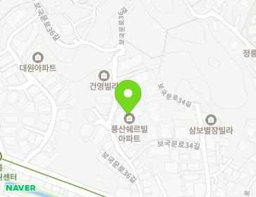 서울특별시 성북구 보국문로36길 26 (정릉동, 풍산아파트) 지도