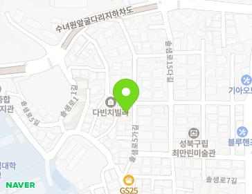 서울특별시 성북구 솔샘로5가길 17 (정릉동, 청옥아파트) 지도