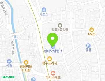 서울특별시 성북구 보국문로 52 (정릉동, 원천제1주유소) 지도