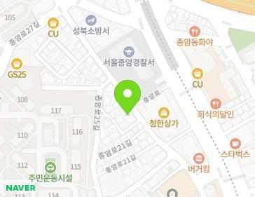 서울특별시 성북구 종암로21길 71 (종암동, 복천빌딩) 지도