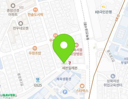 서울특별시 성북구 북악산로 1057 (종암동, 우전빌딩) 지도