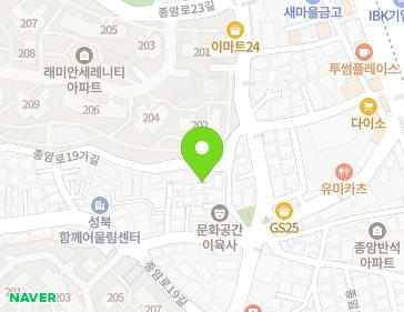 서울특별시 성북구 종암로19가길 52 (종암동, 한솔그린빌) 지도