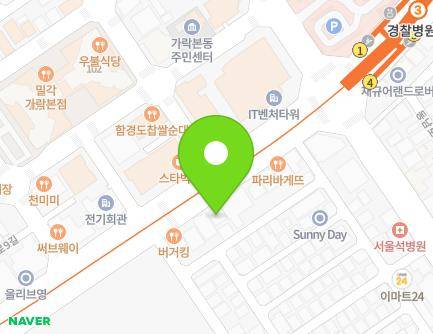 서울특별시 송파구 중대로 124 (가락동) 지도