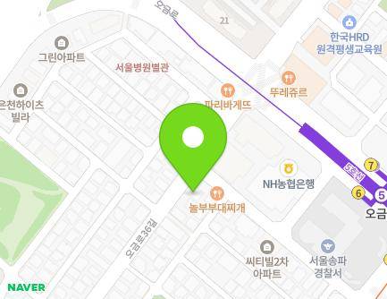 서울특별시 송파구 중대로23길 21 (가락동, 혜천빌딩) 지도