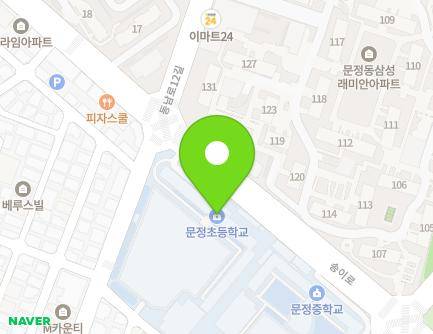 서울특별시 송파구 문정로5길 20 (문정동, 서울문정초등학교) 지도