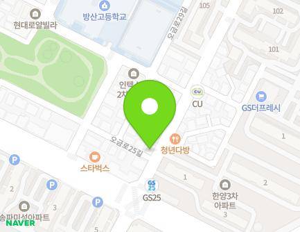 서울특별시 송파구 오금로31길 5 (방이동, 태연빌딩) 지도