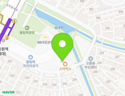 서울특별시 송파구 양재대로 1220 (방이동, BNK올림픽프라자) 지도