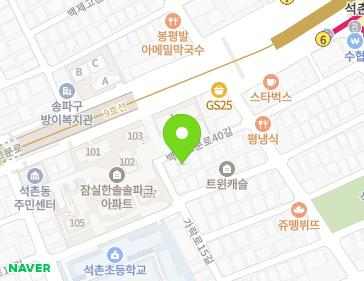 서울특별시 송파구 백제고분로40길 4-15 (석촌동, 남서울빌라) 지도