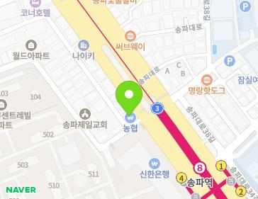 서울특별시 송파구 송파대로 363 (석촌동, 송파농협가락지점) 지도