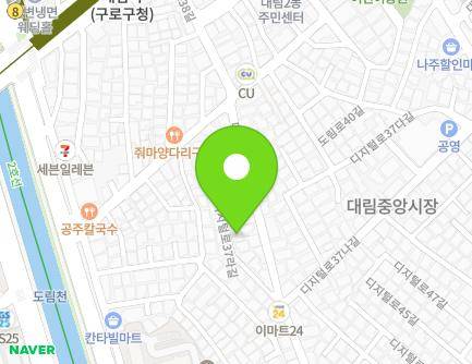 서울특별시 영등포구 디지털로37라길 8 (대림동) 지도