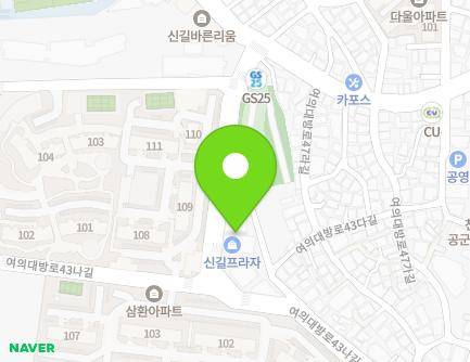 서울특별시 영등포구 여의대방로43라길 6 (신길동, 신길프라자) 지도