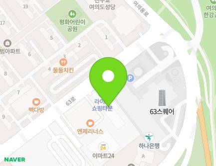 서울특별시 영등포구 63로 40 (여의도동, 라이프오피스텔) 지도