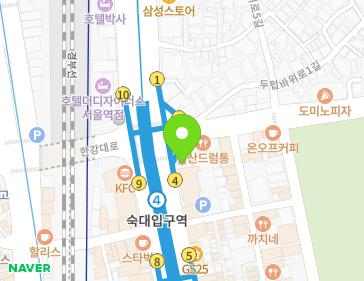 서울특별시 용산구 한강대로 298 (남영동) 지도