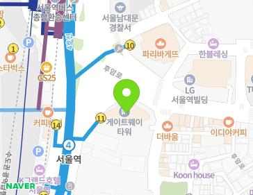 서울특별시 용산구 후암로 107 (동자동, 게이트웨이타워) 지도