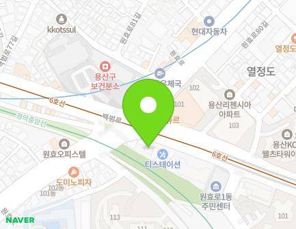 서울특별시 용산구 백범로 340 (원효로2가) 지도