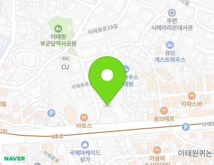 서울특별시 용산구 이태원로15길 14-4 (이태원동, GV-Residence) 지도