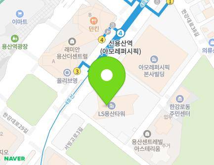 서울특별시 용산구 한강대로 92 (한강로2가, LS용산타워) 지도
