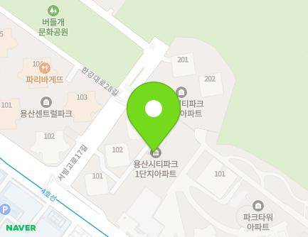 서울특별시 용산구 서빙고로 35 (한강로3가, 용산시티파크1단지) 지도