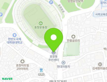 서울특별시 용산구 효창원로 161 (효창동, 효창동 주민센터) 지도