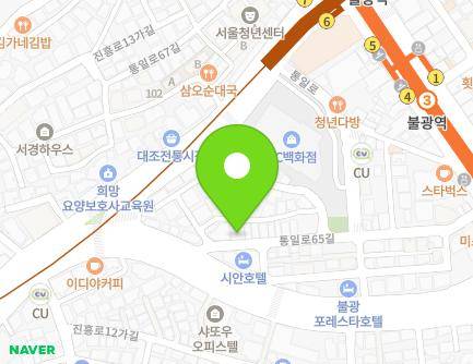 서울특별시 은평구 통일로65길 24 (대조동, 티파니모텔) 지도