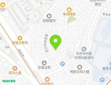 서울특별시 은평구 통일로68가길 5 (불광동) 지도