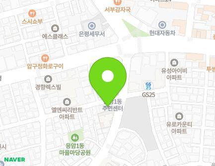 서울특별시 은평구 백련산로 175 (응암동) 지도