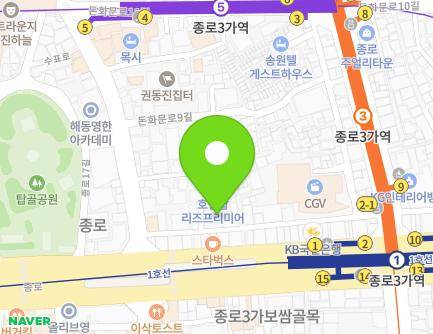 서울특별시 종로구 돈화문로5길 32 (낙원동, 종로서예학원) 지도