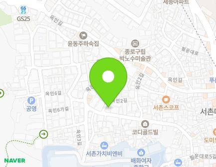 서울특별시 종로구 옥인3길 5-25 (누상동) 지도