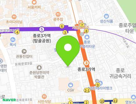 서울특별시 종로구 돈화문로5가길 17-6 (돈의동) 지도