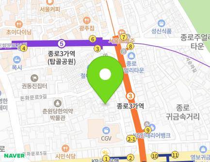 서울특별시 종로구 돈화문로5가길 17-3 (돈의동) 지도