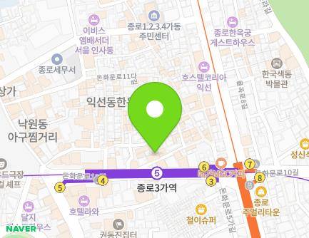 서울특별시 종로구 돈화문로11다길 5 (돈의동) 지도