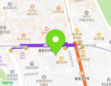 서울특별시 종로구 돈화문로9가길 26-2 (돈의동) 지도