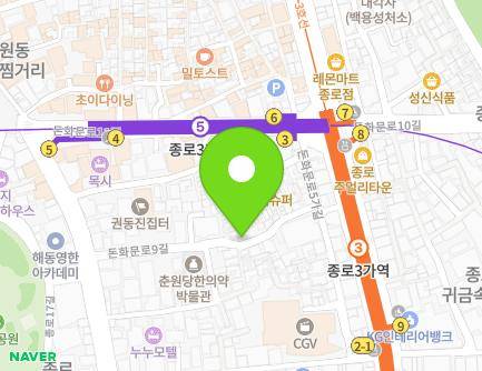 서울특별시 종로구 돈화문로9길 18 (돈의동) 지도