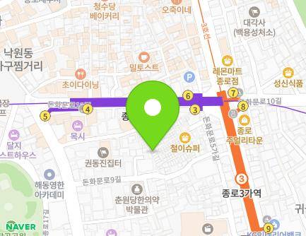 서울특별시 종로구 돈화문로9가길 5-7 (돈의동) 지도