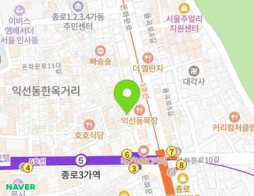 서울특별시 종로구 돈화문로11가길 11 (돈의동) 지도