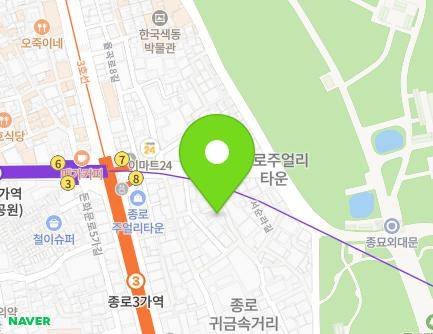 서울특별시 종로구 돈화문로6나길 28-5 (봉익동, 주어링별관) 지도