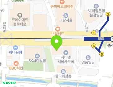 서울특별시 종로구 종로 34 (서린동, 종로한국빌딩) 서울특별시 종로구 종로 34 (서린동, 종로한국빌딩) 지도