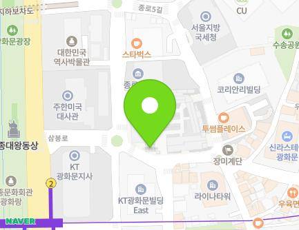 서울특별시 종로구 삼봉로 33 (수송동, 청진파출소) 지도