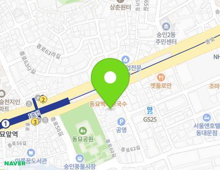 서울특별시 종로구 종로60길 7-6 (숭인동) 지도