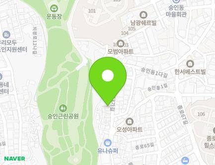 서울특별시 종로구 종로63가길 53 (숭인동) 지도