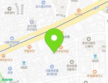 서울특별시 종로구 난계로29길 43 (숭인동) 지도
